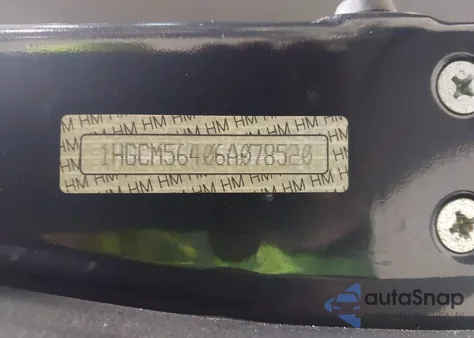 2006 Honda Accord 2.4 Lx from USA, damaged, VIN 1HGCM56406A078520